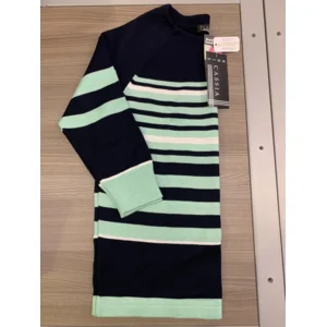 Kris Fashion Pull: groen / blauw gestreept ( KRI.20 )