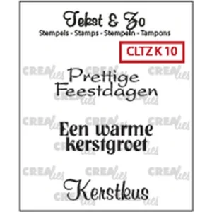 Crealies Clear stamp Tekst K10