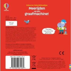 Boek - Meerijden op een graafmachine!  - Met geluid