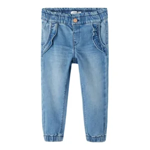 Name it Meisjes Kinderkleding Baggy Jeans broek Bibi Dnmthris Medium Blue