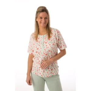 Perlina Dames Pyjama: Babette, Groen ( LINA.129 )