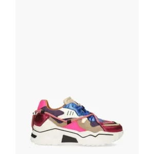 Dwrs Label Jupiter Denim Fuchsia Damessneakers