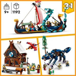 LEGO® 31132 Creator™ 3in1 Vikingschip en de Midgaardslang