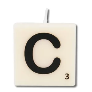 Cijfer- / letterkaarsje - Scrabble - C
