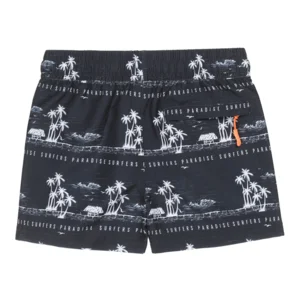 DJ Dutchjeans Palms losse jongenszwemshort in blauw