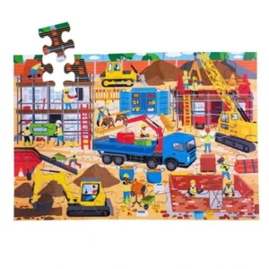 Puzzel - Vloerpuzzel - De bouwplaats - 48st.