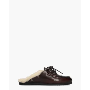 Posa Boat Loafer Mule Bordeaux Damesslippers