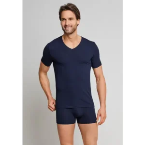 Schiesser Urban Originals Shirt 1/2 V-Hals - 159920 - Dark Blue