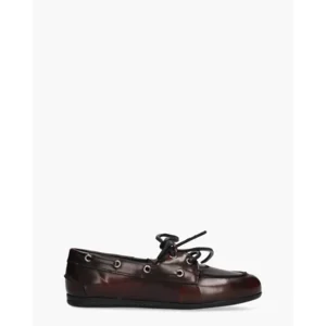 Posa Boat Loafer Bordeaux Dames Veterschoenen