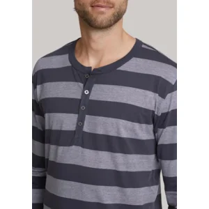 Schiesser – Ebony – Pyjama – 159631 – Grey Stripe