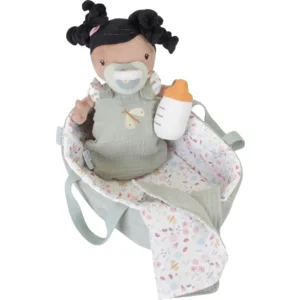 Pop - Baby Evi - In draagmand - Met toebehoren