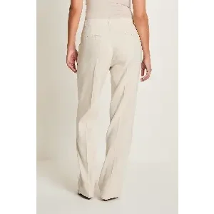 Para Mi Linnen Broek: Hannah, flowy linnen, Sand kleur ( PARA.414