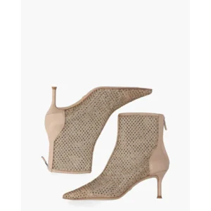 Lola Cruz Gilda Beige Dames Enkelboots
