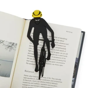 Balvi Bladwijzer Boekenlegger Fietser Zwart Geel
