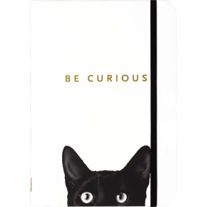 Notitieboek - Compact journal - Curious cat - 13x18cm
