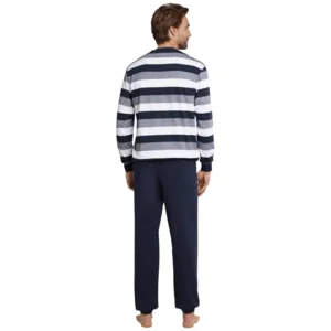 Schiesser –  Dark Sapphire – Pyjama – 159623 – Blue Stripe