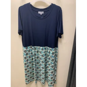 Bluebeery Kleed: Blauw / print ( BLU.12 )