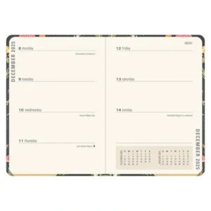Agenda - 2026 - Compact - 16 maanden - Mushrooms - 12,7x17,8cm