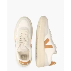 Veja V-90 B-Mesh Wit/Oranje Damessneakers