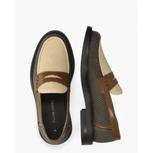 Filling Pieces Loafer Reed Beige/Groen Herenloafers