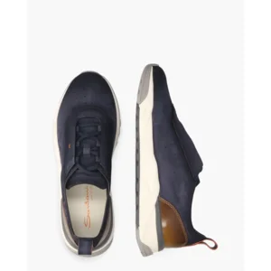 Santoni 22032 Donkerblauw Herensneakers