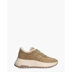 Hogan Hi-Fi Lichtbruin Damessneakers