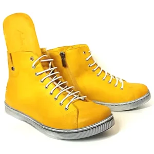 Andrea Conti Hoge Sneakers 0027913 geel