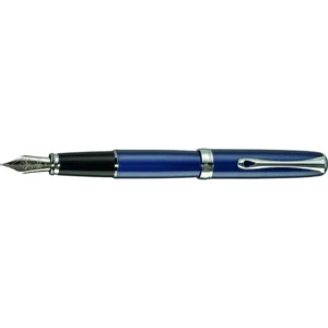 Diplomat vulpen Excellence A2 Skyline blue/chrome Medium penpunt