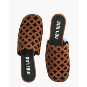 Bibi Lou Oribu Mule Cognac Damesslippers