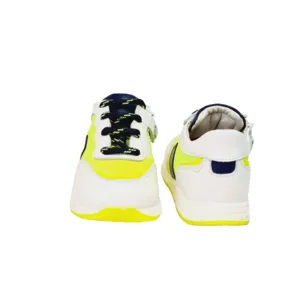 Zecchino d'Oro Sneaker A02-250 Wit/Fluogeel/Blauw 21