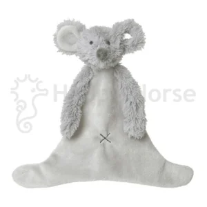 happy horse knuffeldoekje muis mindy grijs