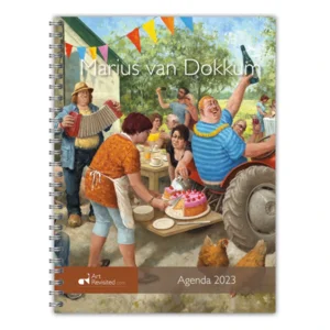 Week agenda - 2023  - Marius van Dokkum -21x17.8cm - Met spiraal