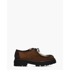 Mat:20 3225 Bruin/Beige Dames Veterschoenen