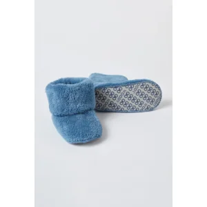 Woody pantoffels in winters blauw