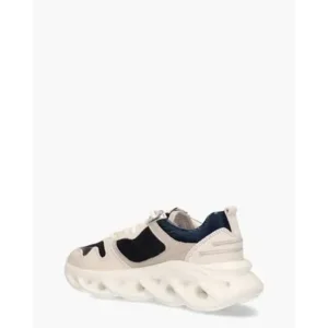Blah Cassandra Off-White/Blauw Damessneakers