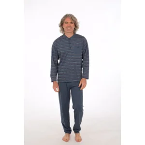 Perlina heren pyjama: Adam blauw, tot maat 6XL ( LINA.109 )