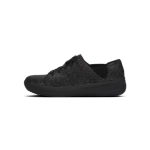 FitFlop F-Sporty Lace-Up sneaker I71 black glimmer