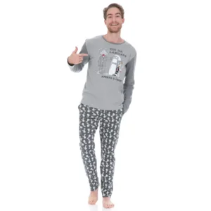Happy People Pyjama heren Pingu Grijs