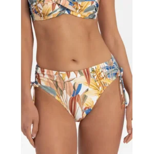 Cyell TropCatch strapless bikini in multicolore print