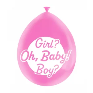 Ballonnen - Boy? Girl? Oh, baby! - Gender reveal - 30cm - 8st.