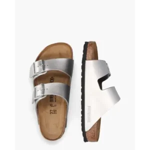 Birkenstock Arizona BS Zilver Damesslippers