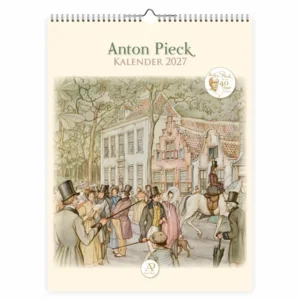 Kalender - 2027 - Maand kalender - Anton Pieck - Groot - Hoge hoeden - 33x44cm