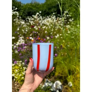 Maegen Drinkglas Strepen Blauw Rood Atina
