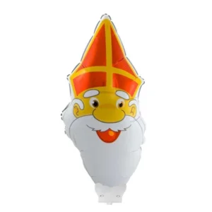 Folieballon - Sinterklaas - Op stokje - 15x35cm - Niet voor helium