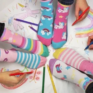 United Oddsocks Kindersokken Unicorn 6 Mismatched Sokken  30-39