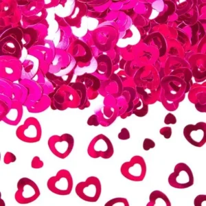 Tafeldecoratie - Confetti - Hartjes - Roze - 14 Gram