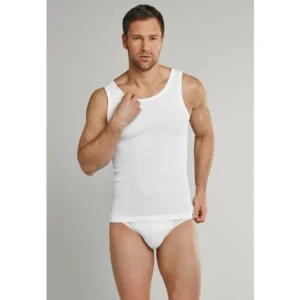 Schiesser 95/5 Shirt 0/0 Singlet - 205428 – White