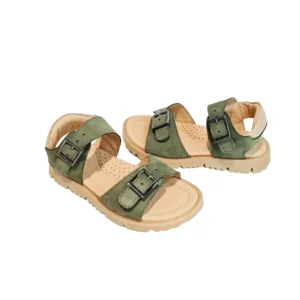 Zecchino d'Oro Sandaal Effen A33-3300 kaki/beige 24