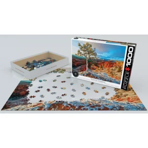 Puzzel - Zonsopkomst in de winter - 1000st.