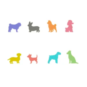 Balvi Glasmarkers Hond x8 Silicone